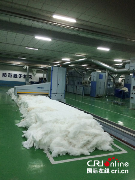CRI中外记者看陕西 丝绸之路上的新兴纺织城——棉花加工产业崛起